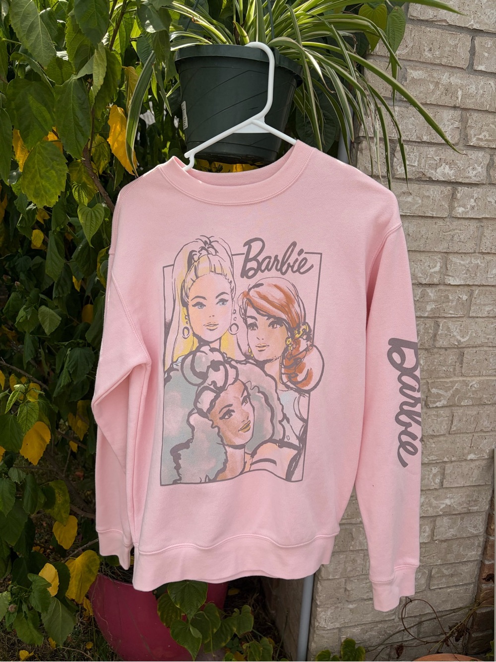 Barbie Pastel Pink Multicharacter Graphic Sweatshirt